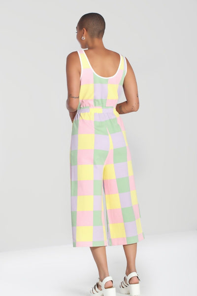 hell bunny mila pastel jumpsuit back