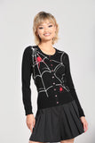 in a web hell bunny cardigan