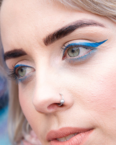 quick flick to the point blue evil eye