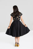 Hell Bunny black circle skirt back