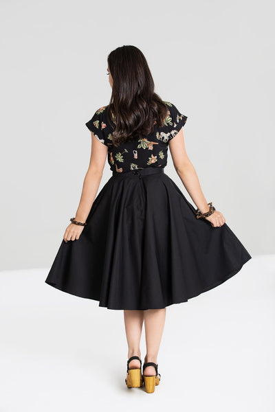 Hell Bunny black circle skirt back