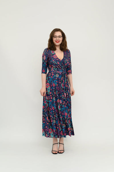 By Samantha navy amy wrap dress