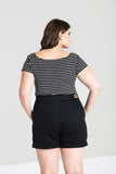 Hell Bunny plus size Verity top back modeled