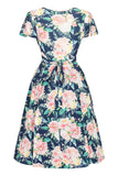 spring floral lyra dress back