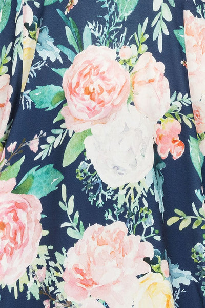 spring floral lyra dress detail