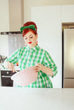 Alice Shirt Dress in Green Gingham