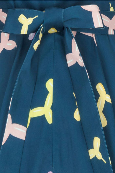Lady Vintage Hepburn party animal tie detail
