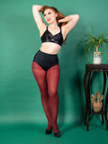 what katie did claret opaque tights