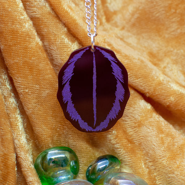 Calathea surprise star leaf necklace