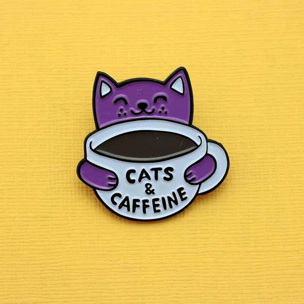 cats & caffeine Punky Pins 