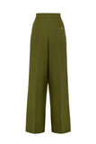 ginger swing trousers in khaki back