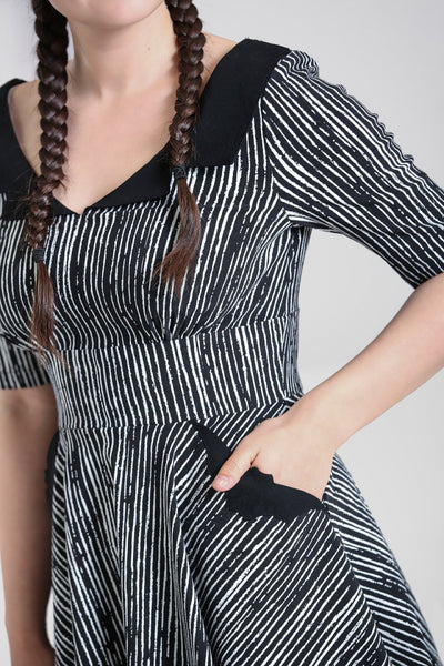 Regan Black and White Dress