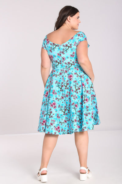 plus size hell bunny louella dress back
