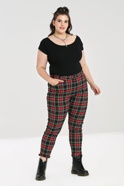 plus-size-clash-tartan-skinny-trousers
