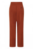 ginger hell bunny brown wide leg swing trousers