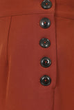 ginger hell bunny brown wide leg swing trousers