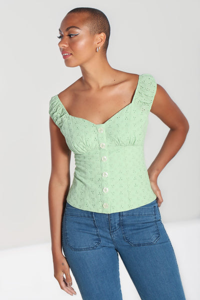 Hell Bunny mint celia top