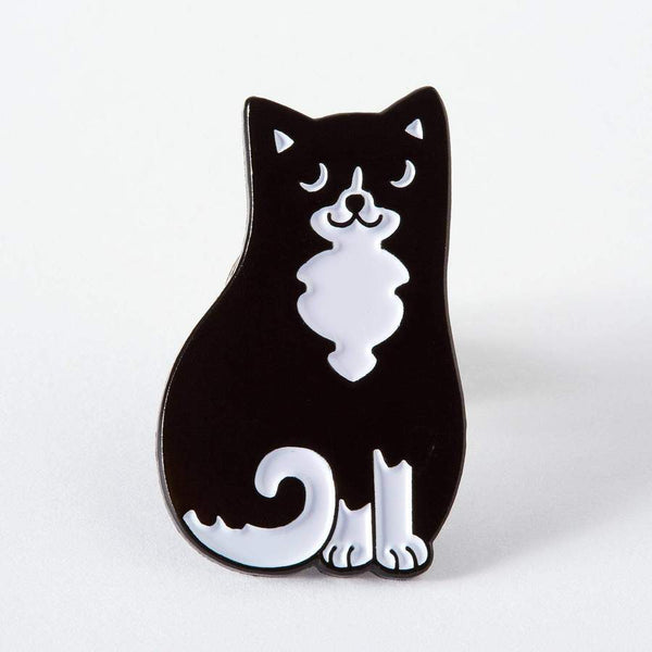 Black & White Cat Pin