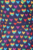 pride rainbow hearts lyra dress detail
