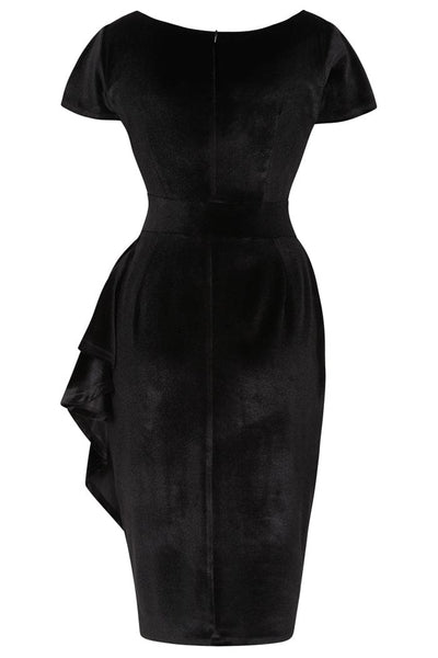 Black Velvet Elsie dress
