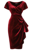 Red Velvet Elsie dress