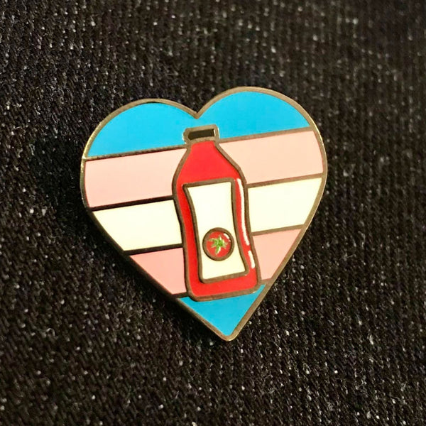 Transmato Juice Heart pin