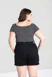 Hell Bunny plus size Verity top back modeled 