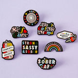 Strong, Sassy & Sober pin