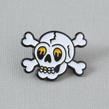 Skull tattoo inspired pin