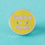 powered by plants enamel pin punky pins