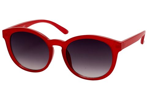 red retro sunglasses