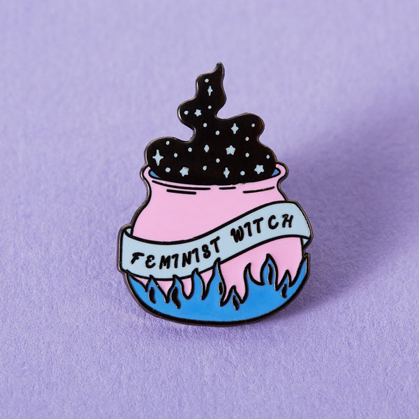 feminist witch cauldron Punky Pins