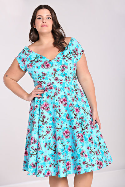 plus size hell bunny blossom louella dress