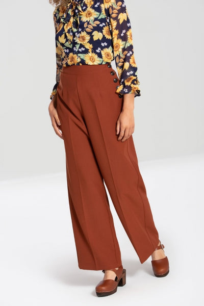 hell bunny ginger swing trousers