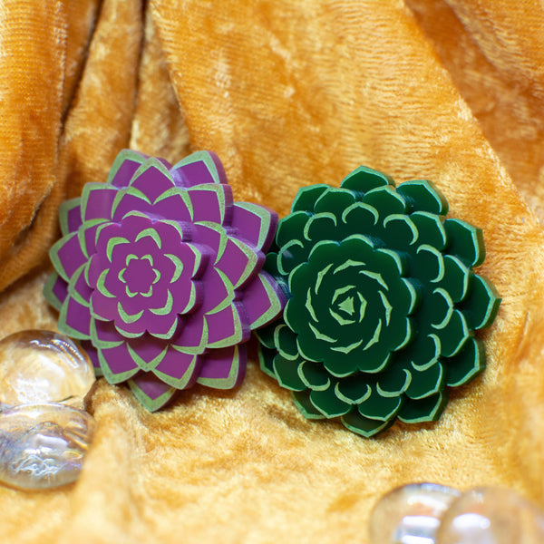 succulent brooches sugar and vice