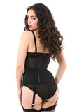 What Katie Did glamour waist cincher in black back